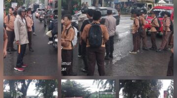 Polsek Siantar Timur Turunkan Personil Montoring Cegah Tawuran Pelajar di SMK Negeri 2