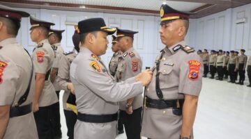 Kapolres Langkat Pimpin Sertijab Kabag Sdm, Kasat dan Kapolsek 