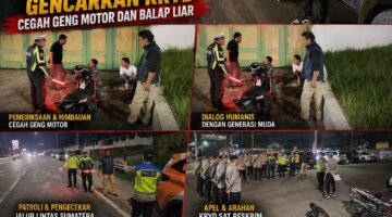 Jelang HUT RI ke-81, Tim Resmob Sat Reskrim Polres Simalungun Gencarkan KRYD Cegah Geng Motor dan Balap Liar