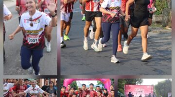 Kapolres Pematangsiantar Hadiri Car Free Day dan Fun Run Merah Putih 8.1K