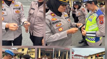 Sambut HUT Polwan ke-78, Polwan Polres Pematangsiantar Tingkatkan Disiplin dan Profesionalisme