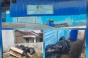 Foto : SPPG Yayasan Pangan Karo Toba Seribu Dolok, sampah menumpuk di depan bangunan. 