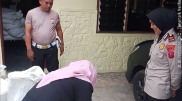 Kapolsek Siantar Selatan Kawal Petani Binaan Jual Jagung ke Bulog 