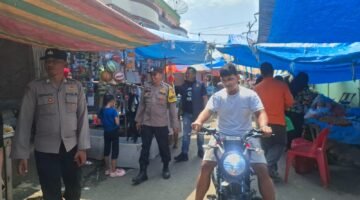 Polsek Salapian Intensifkan Patroli di Pasar Tanjung Langkat, Cegah 3C dan Gangguan Kamtibmas