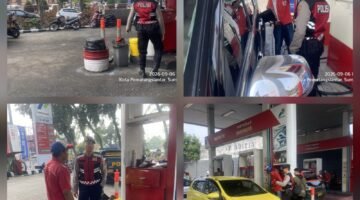 Antisipasi Guantibmas Polres Pematangsiantar Rutin Patroli SPBU Pertamina