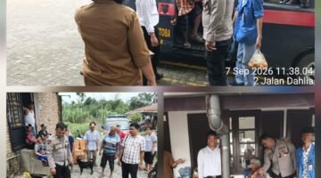 Polsek Siantar Martoba Cek TKP Tindaklanjuti Laporan Warga Gang Selamat Marlegot Ujung Melalui CC 110