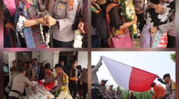 Kapolres Pematangsiantar Pimpin Upacara Persemayaman dan Pemakaman Alm.AIPTU Tulus Karlos Simanjuntak