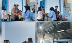 Bhabinkamtibmas Polsek Siantar Martoba Dampingi SPPG 3 YKB Serahkan Tali Asih dari Kapolres Pematangsiantar 