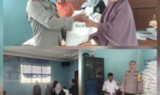 Bhabinkamtibmas Polsek Siantar Barat Monitoring Distribusi Banpang Beras Kepada Warga Kelurahan Sipinggol Pinggol 