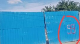 Foto : Depan Gudang Mafia CPO Nomor Pintu 99 Di Jalinsum Teluk Dalam Asahan.