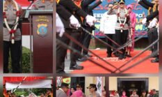 Tongkat Komando Berganti, Pedang Pora Warnai Perpisahan Kapolres Pematangsiantar