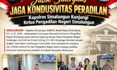 Jalin Sinergitas Jaga Kondusivitas Peradilan, Kapolres Simalungun Kunjungi Ketua Pengadilan Negeri Simalungun