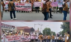 Kasus Mengendap,Ratusan Buruh PTPN IV Regional I Desak copot Kapolres Labuhanbatu