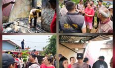 Kapolsek Siantar Marihat Turun Cek TKP Kebakaran Rumah Warga di Gang Duku 