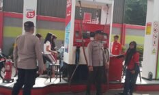 Polsek Siantar Selatan Monitoring Pengisian BBM di SPBU Wilkumnya 