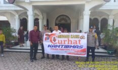 Polsek Siantar Marihat Minggu Masih Curhat Kamtibmas di Gereja HKI Jaln Melanthon Siregar