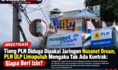 Tiang PLN Diduga Dipakai Jaringan Nusanet Dream, PLN ULP Limapuluh Mengaku Tak Ada Kontrak: Siapa Beri Izin?