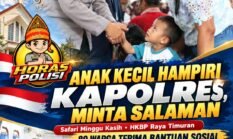 Anak Kecil Hampiri dan Minta Salaman, Kapolres Simalungun Wujudkan Visi Kapolri “Polisi Bersama Masyarakat” di Safari Minggu Kasih