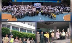 Motivasi 500 anak Sat Lantas Polres Pematangsiantar Police Go To School di SMA YP Sultan Agung