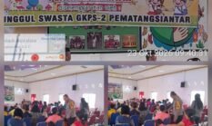 Sampaikan Himbauan Kamtibmas,Bhabinkamtibmas Polsek Siantar Timur Sambangi Gedung Sekolah Minggu 