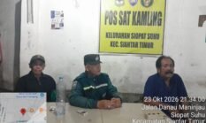 Polsek Siantar Timur Laksanakan SALING di Pos Satkamling Siopat Suhu, Cegah Tindak Pidana dan Kejahatan
