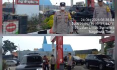 Antisipasi Guantibmas Polsek Siantar Marihat Patroli dan Monitoring Pengisian BBM di SPBU