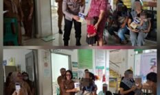 Polsek Siantar Selatan Hadiri Pemberian Bantuan Pangan Untuk Balita Stunting di UPTD Puskesmas Aek Nauli